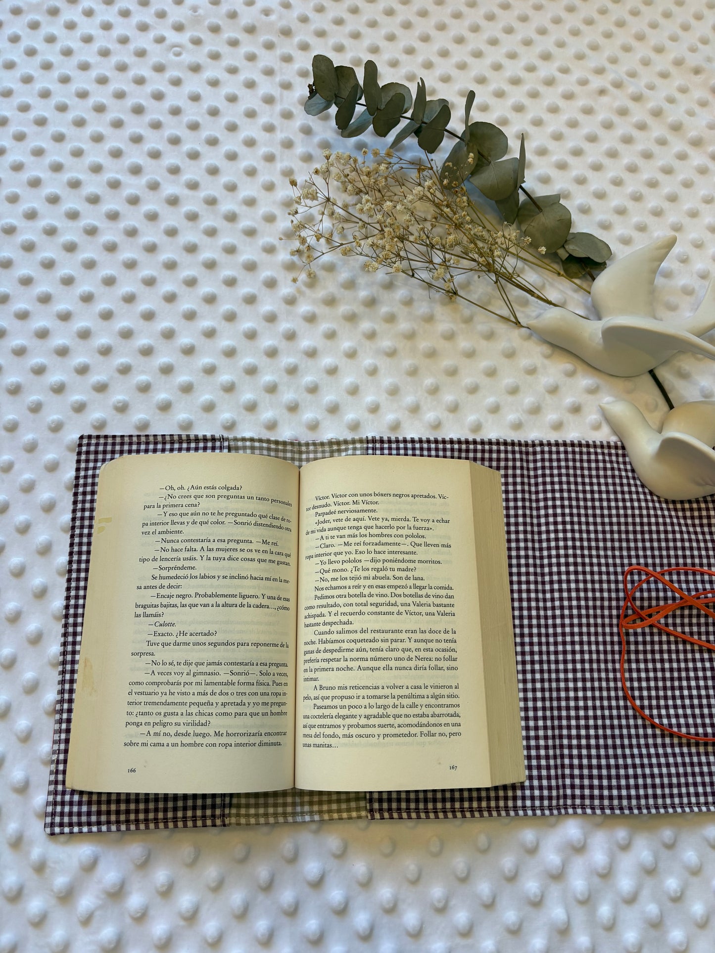 Funda para libros palomas