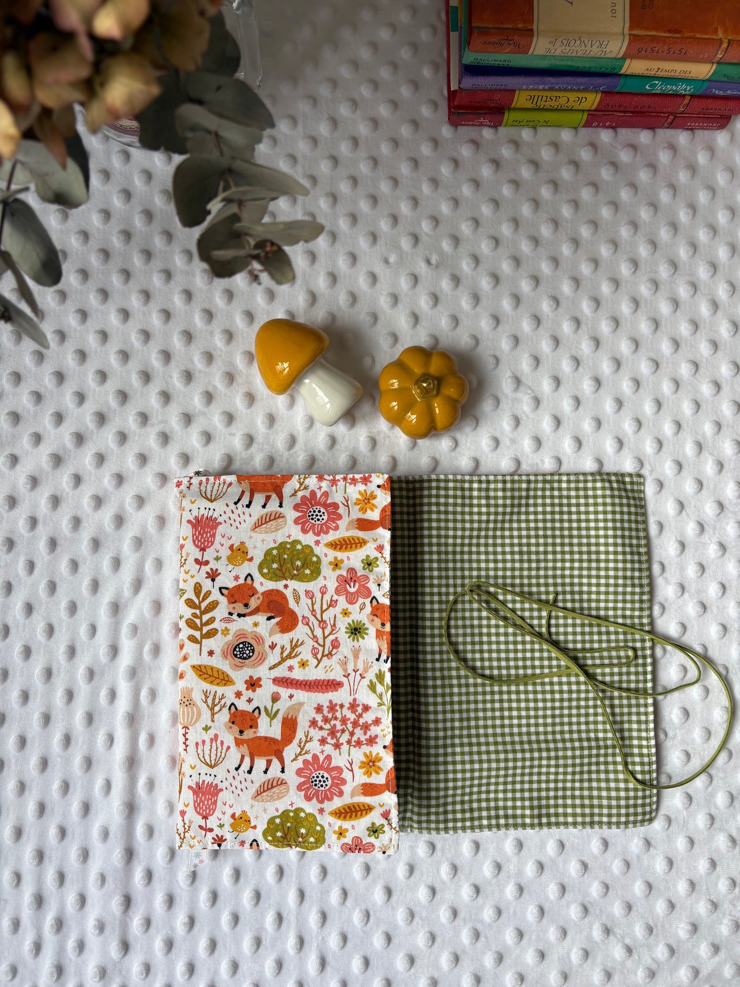 Funda para libros zorros