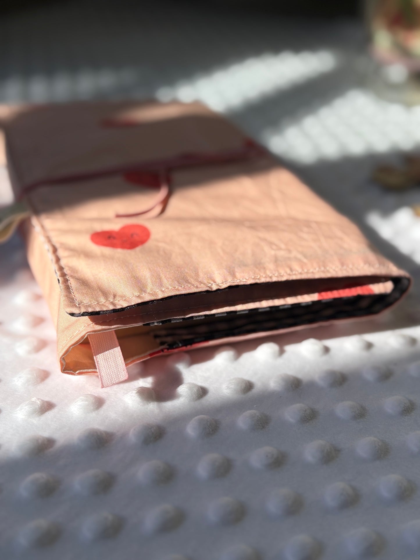 Funda para libros corazones