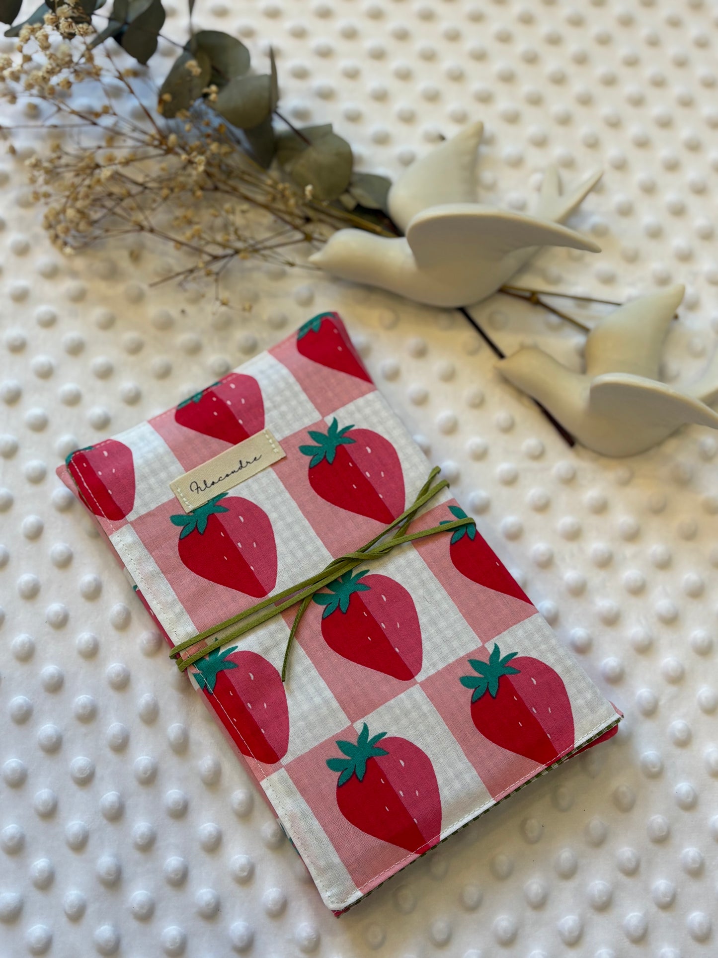Funda para libros estampado fresa