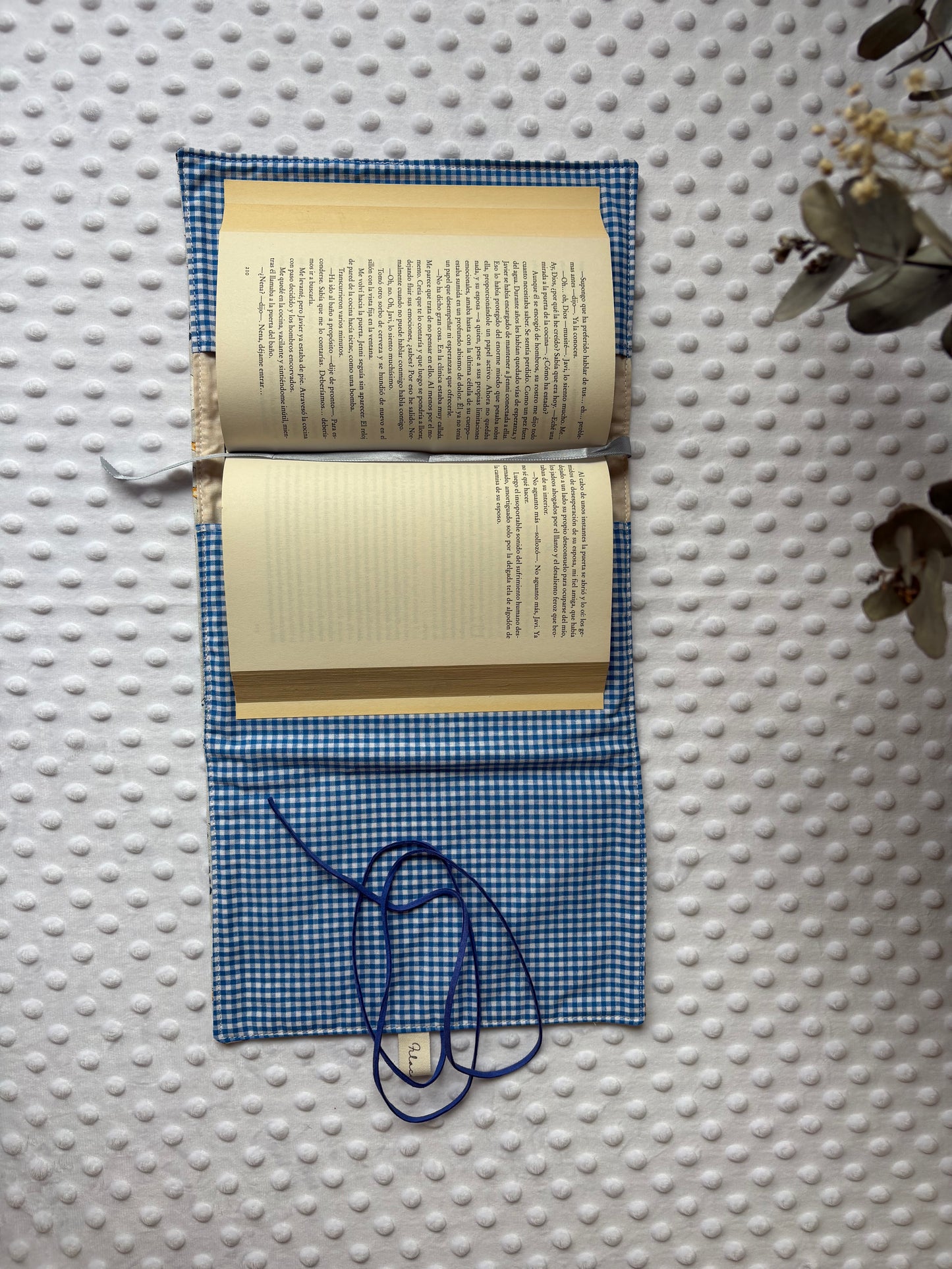 Funda para libros Onigiri azul