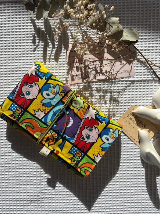 Funda de Libro Pokémon – Tela Japonesa Oficial – Hecha a Mano