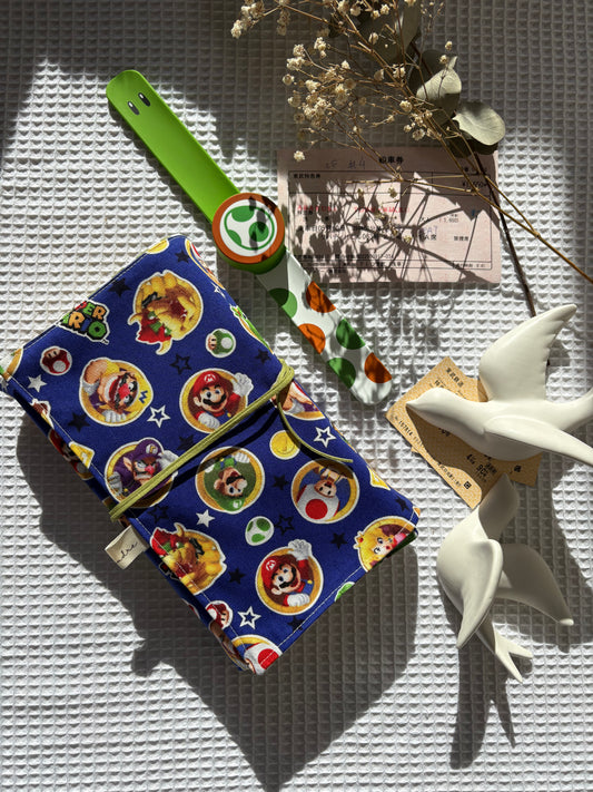Funda de Libro Super Mario – Tela Japonesa Oficial Nintendo – Hecha a Mano