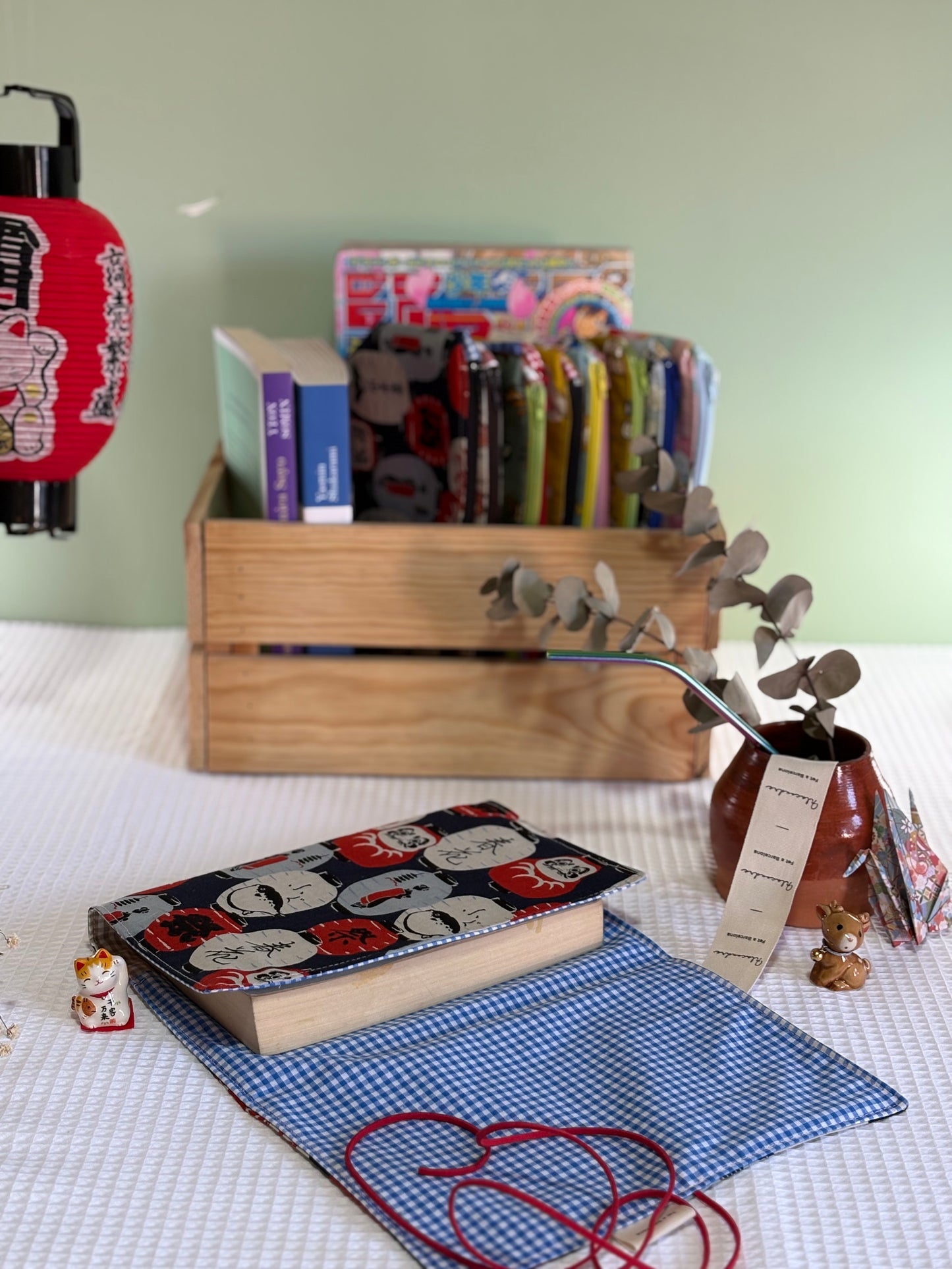Funda de libro Lantern con Tela Japonesa – Hecha a mano en Barcelona