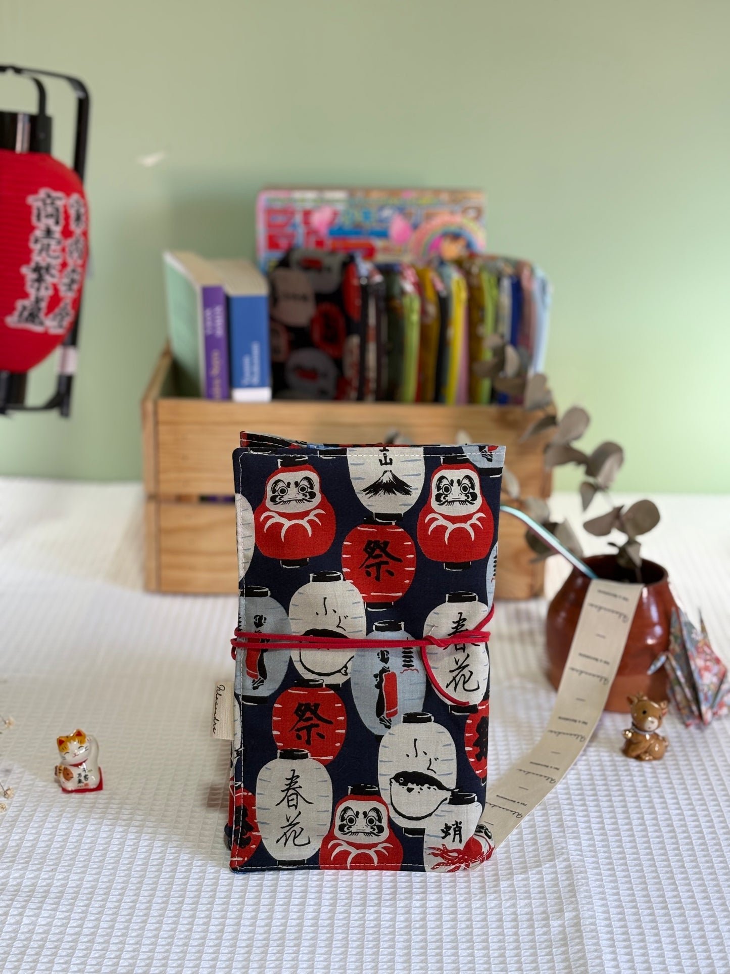 Funda de libro Lantern con Tela Japonesa – Hecha a mano en Barcelona