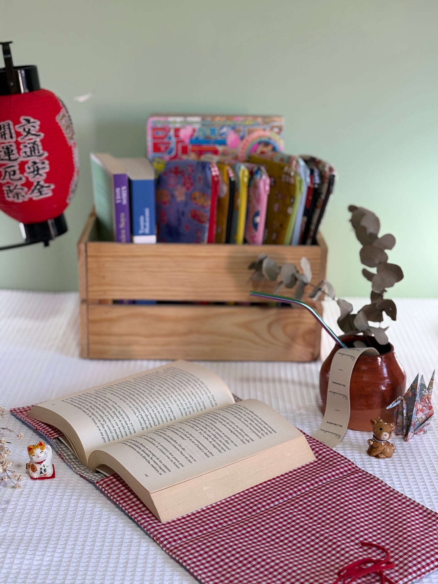 Funda de libro Maiko con Tela Japonesa – Hecha a mano en Barcelona