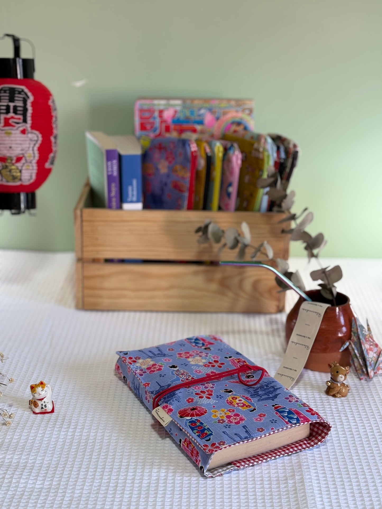 Funda de libro Maiko con Tela Japonesa – Hecha a mano en Barcelona
