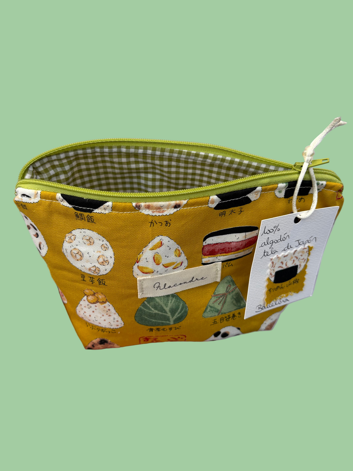 Neceser onigiri con sus 5 algodones reutilizables