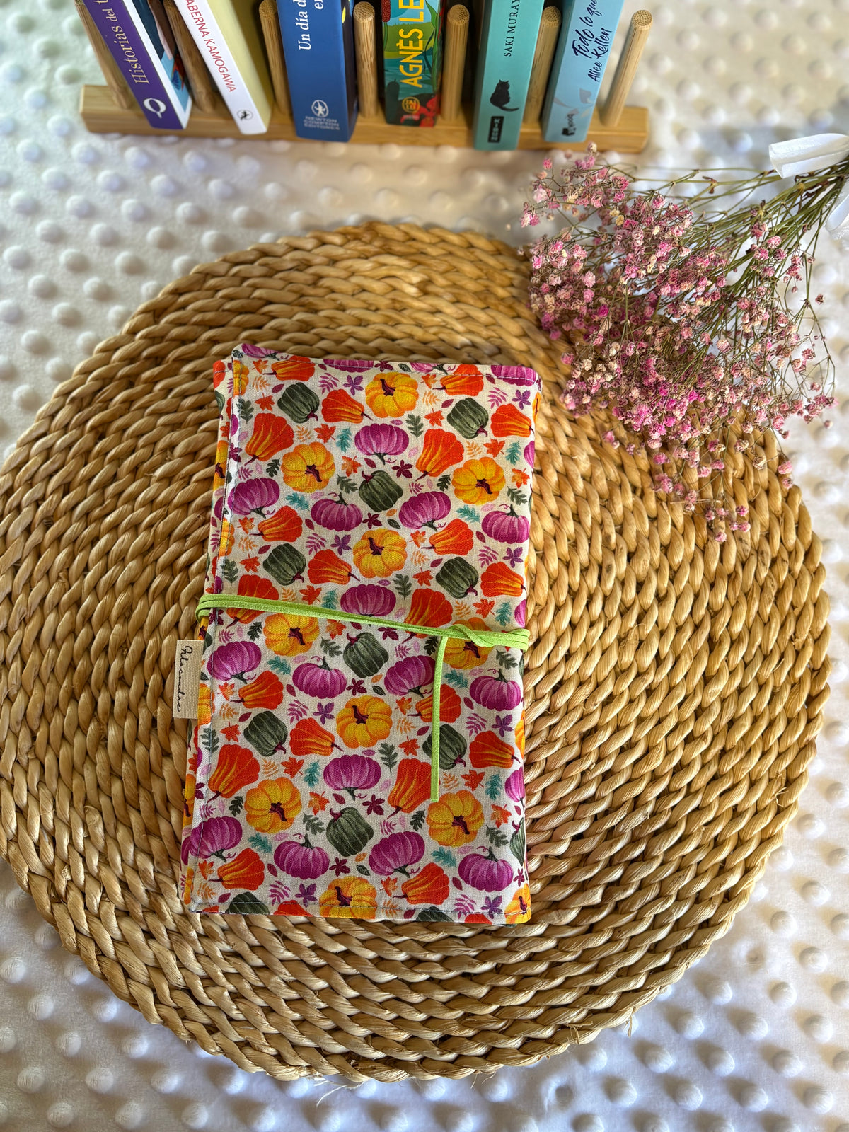 Funda para libros calabazas