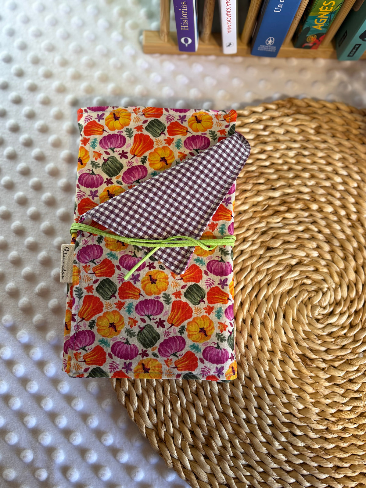 Funda para libros calabazas