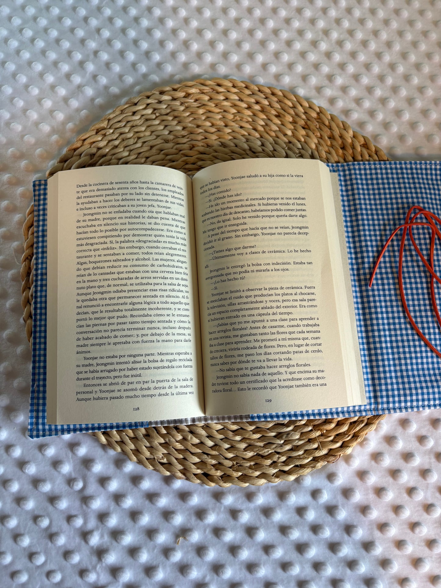 Funda para libros estampado osos y otoño  - Hecho a mano en Barcelona