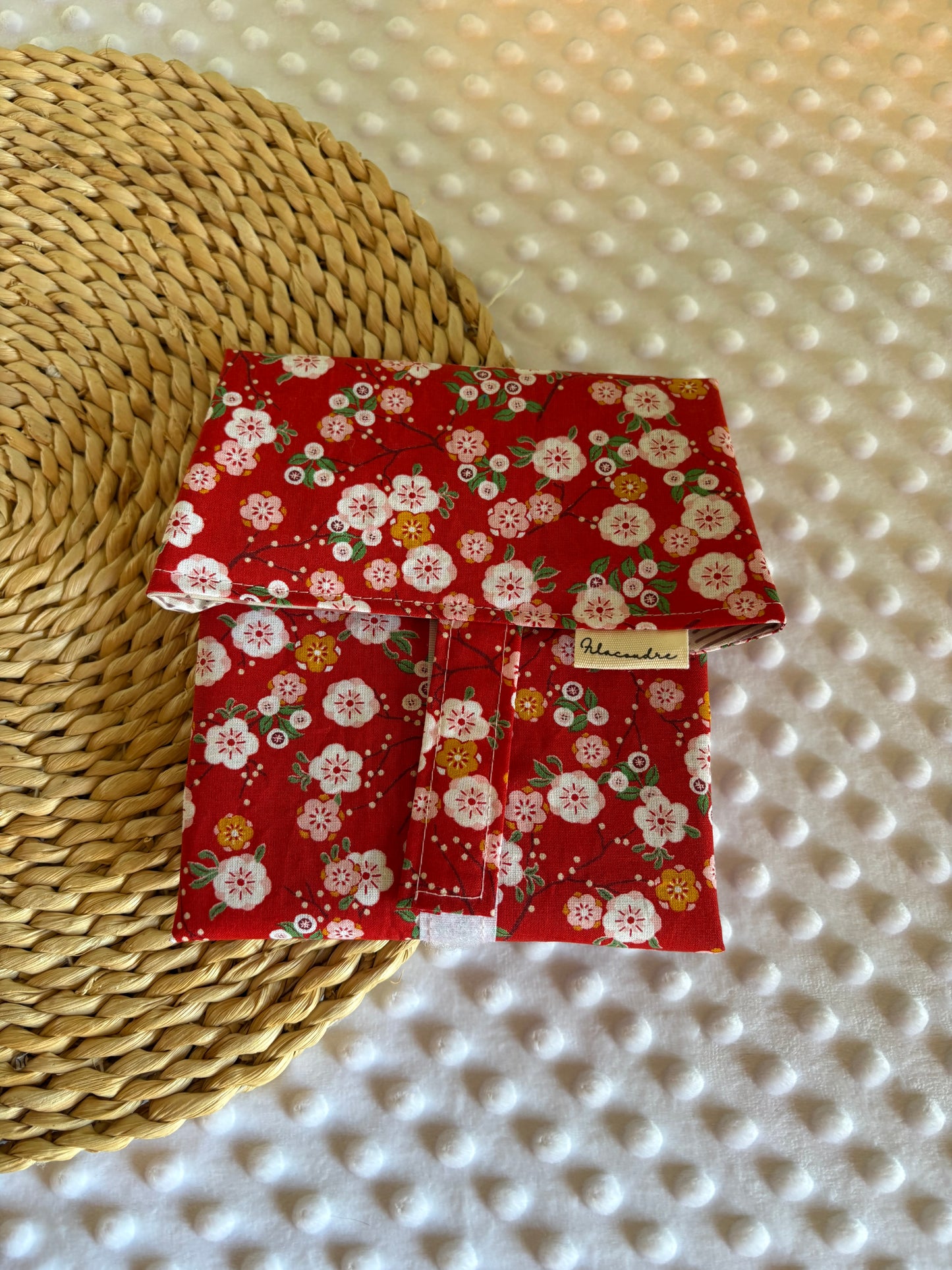 Funda bocadillo flores de japon