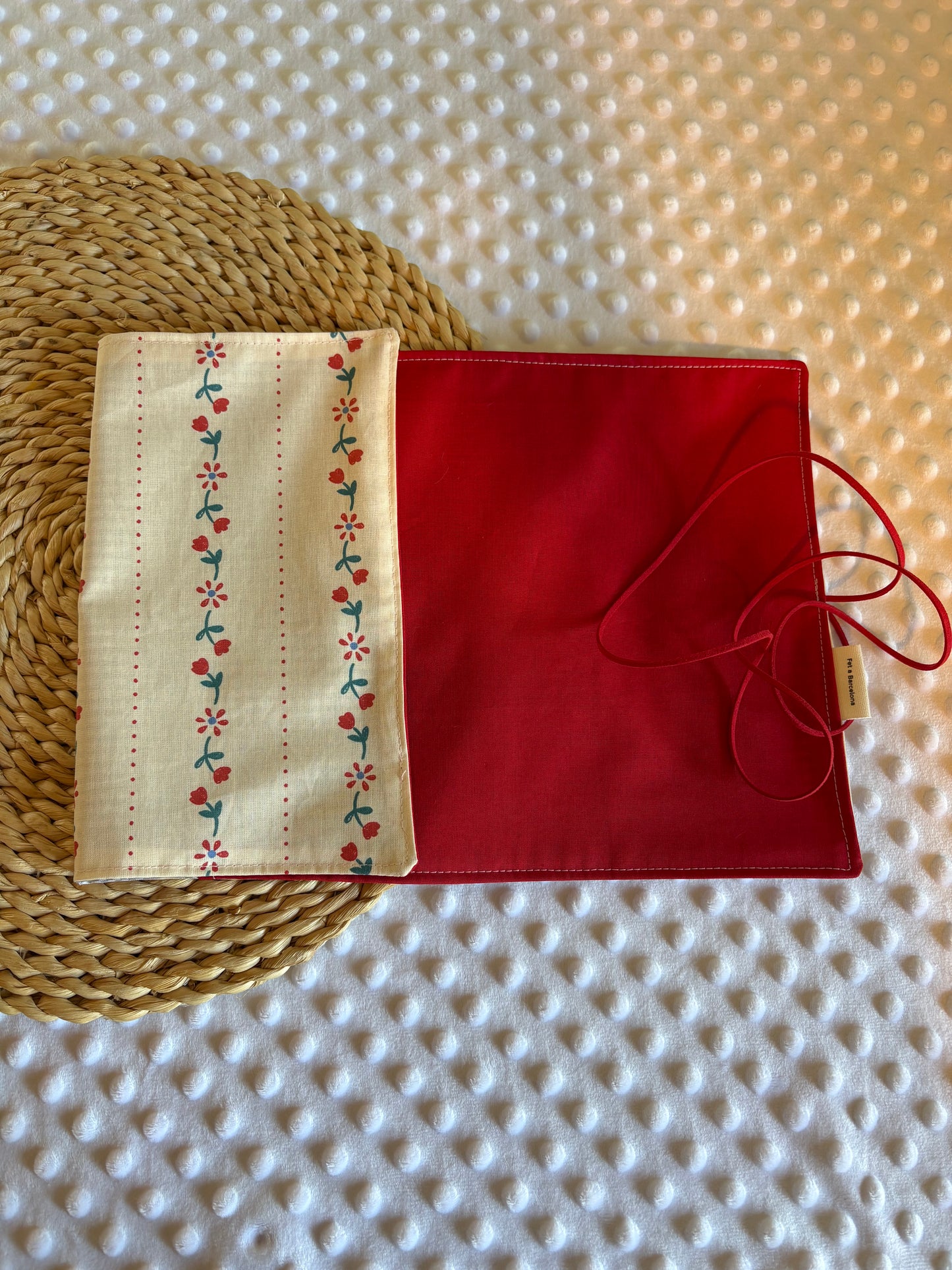 Funda para libros rosas  – Hecha a mano en Barcelona