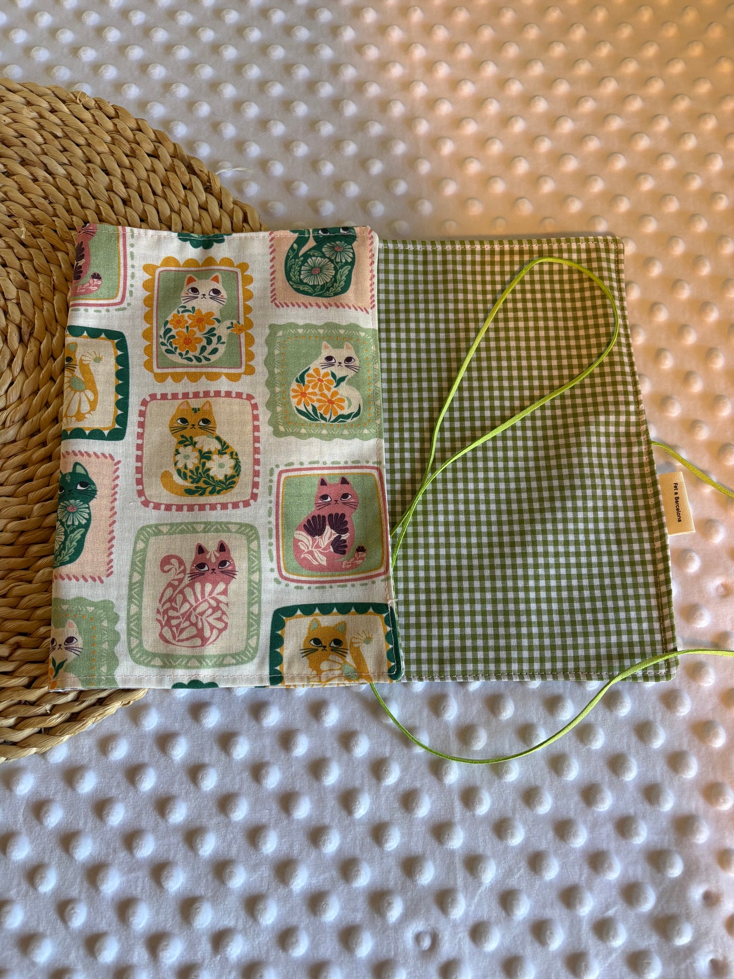 Funda para libros gatos  - Hecho a mano en Barcelona