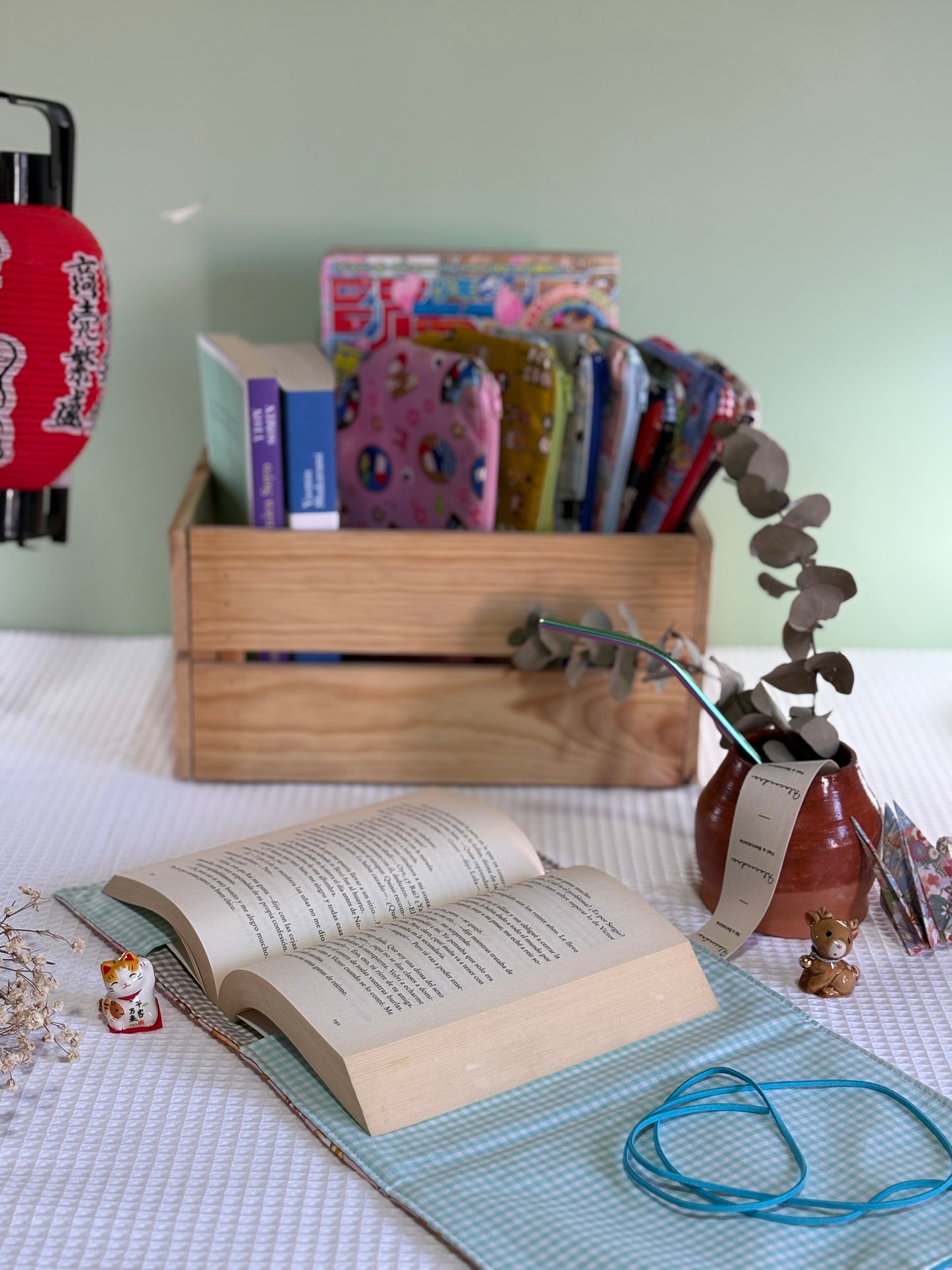 Funda de libro Sweets Neko con Tela Japonesa – Hecha a mano en Barcelona