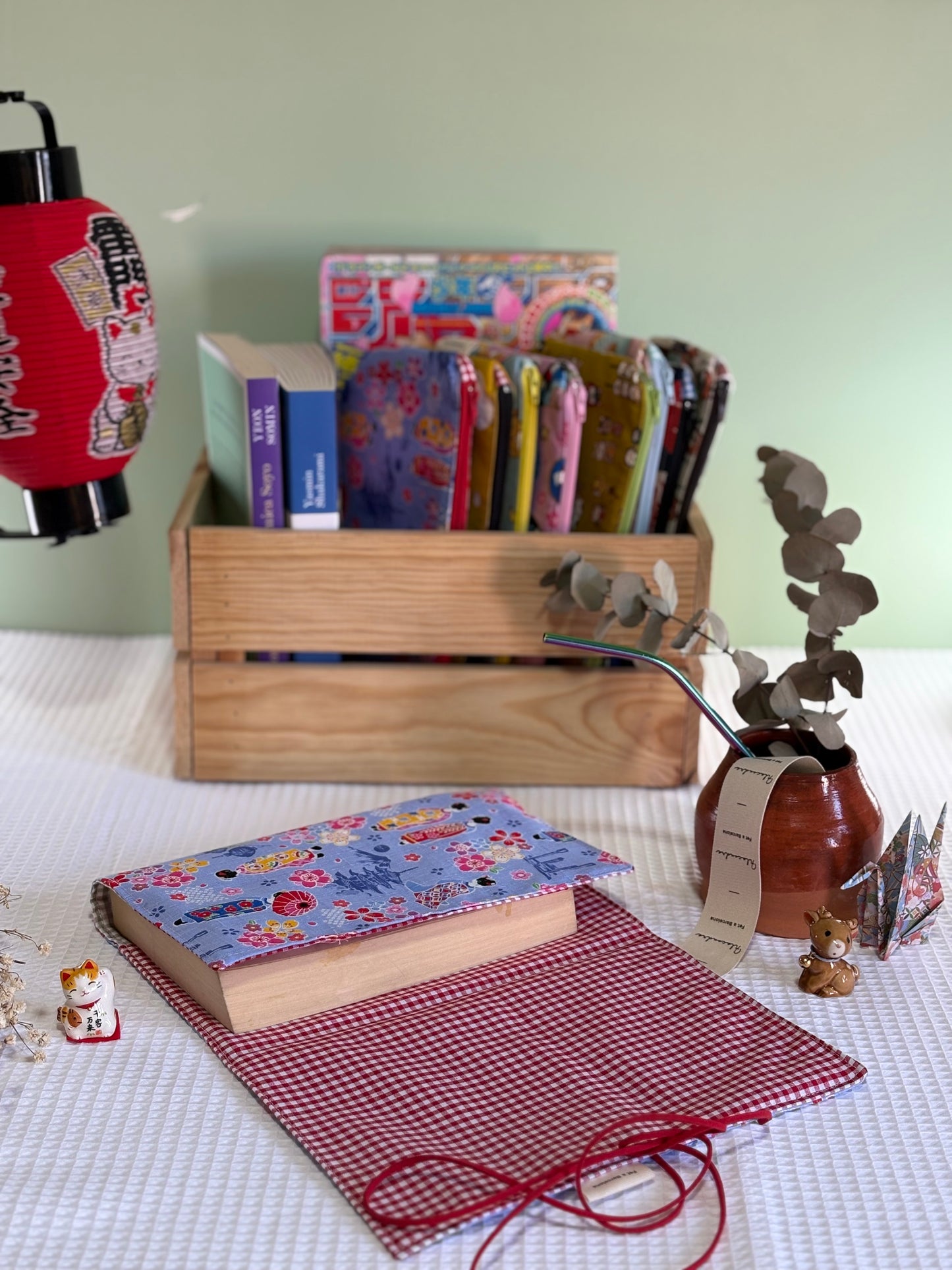 Funda de libro Maiko con Tela Japonesa – Hecha a mano en Barcelona