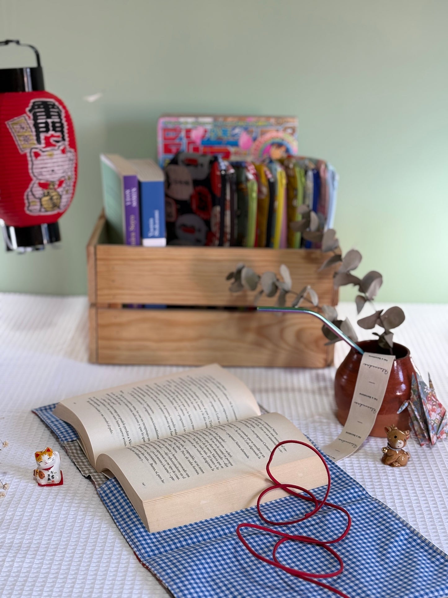 Funda de libro Lantern con Tela Japonesa – Hecha a mano en Barcelona
