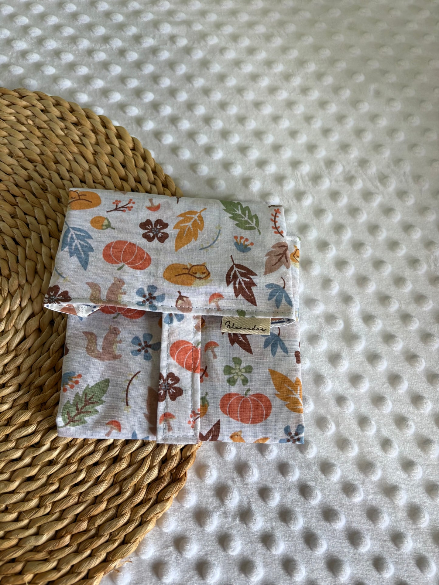Funda bocadillo zorros de otoño