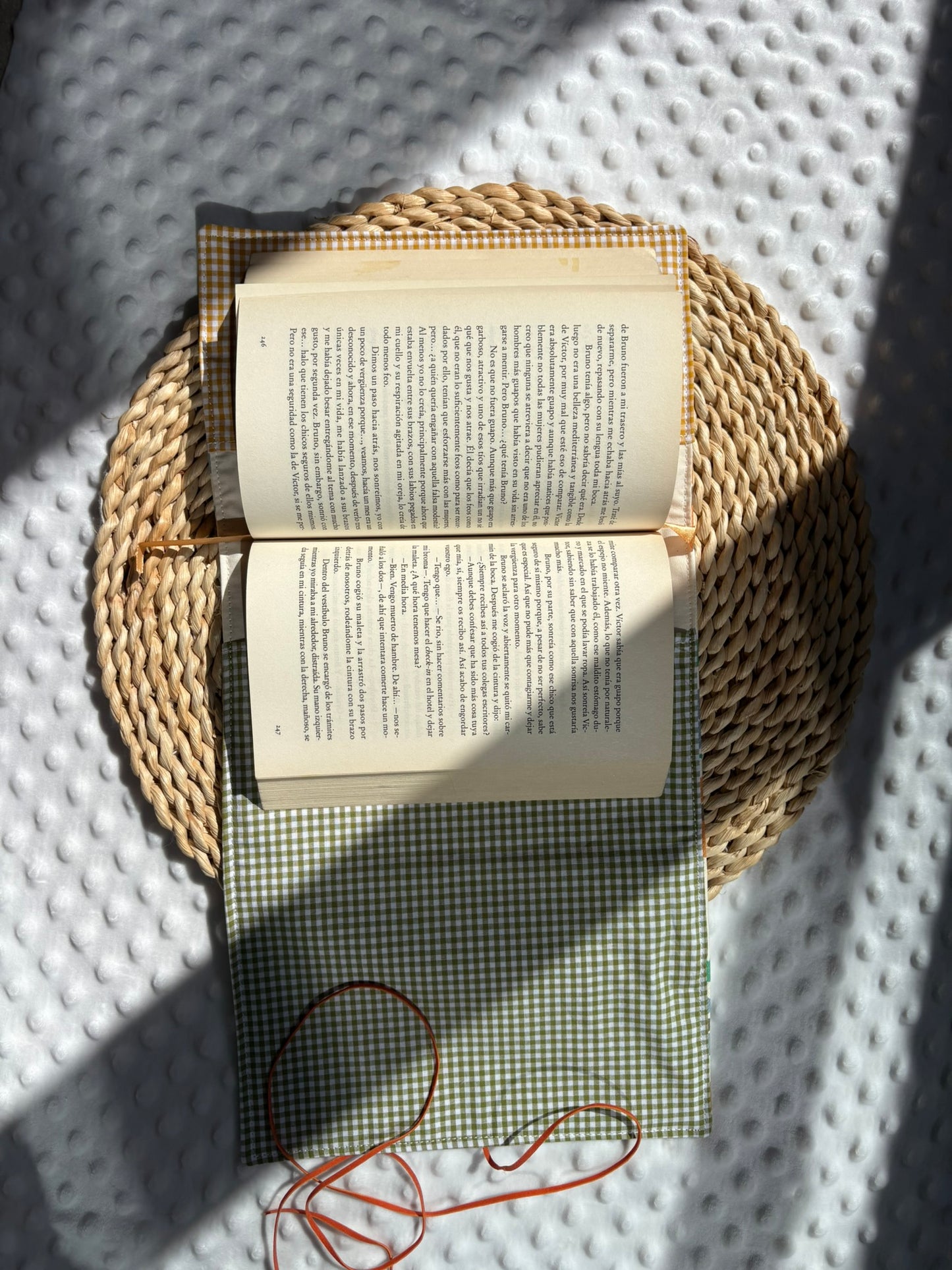 Funda para libros flores de otoño