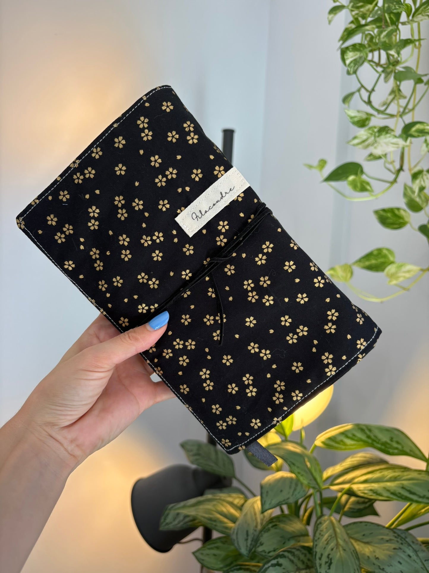 Funda para libros flor de cereza