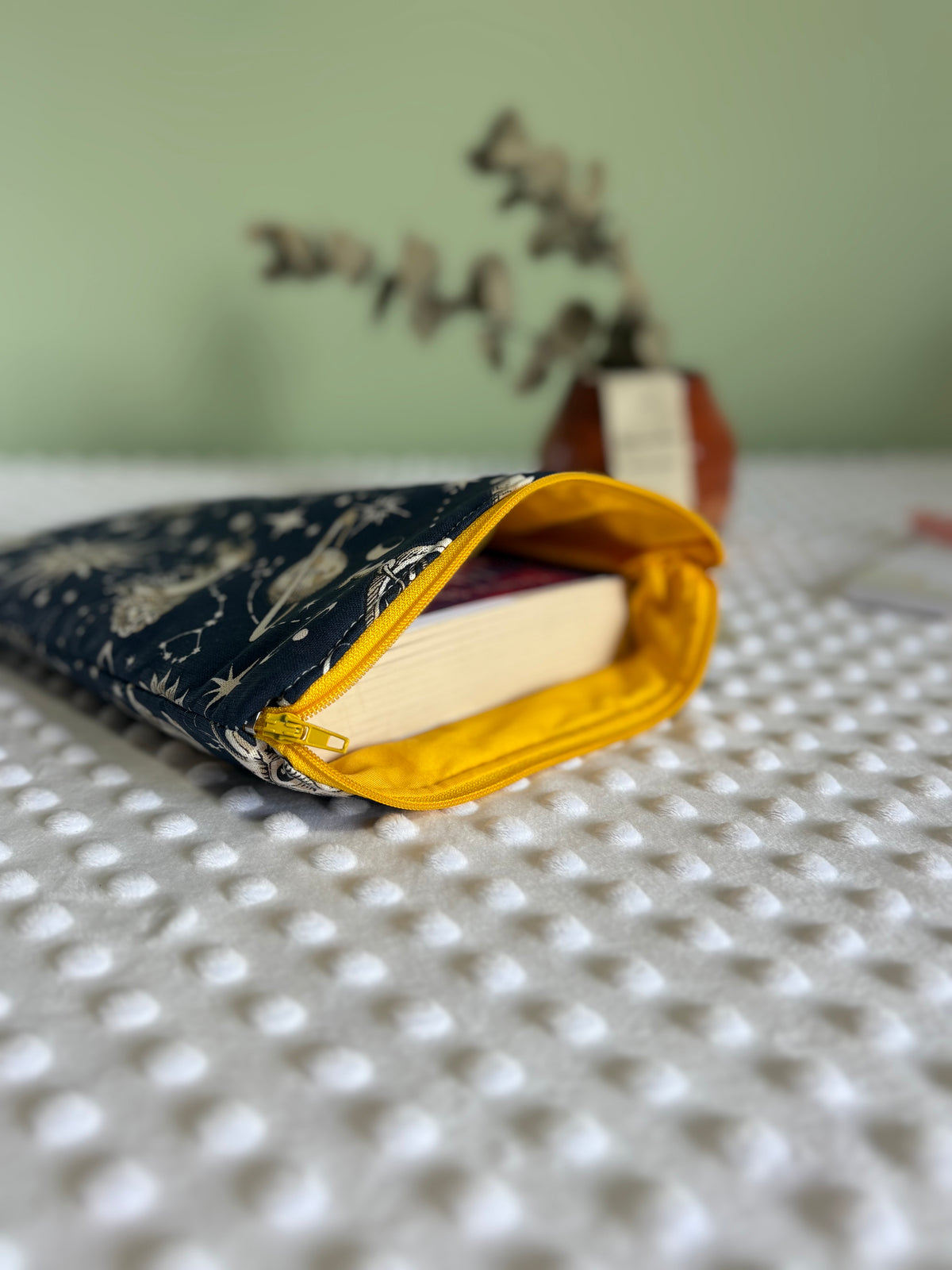 Funda de libro cielo astral con cremallera | Hecho a mano en Barcelona