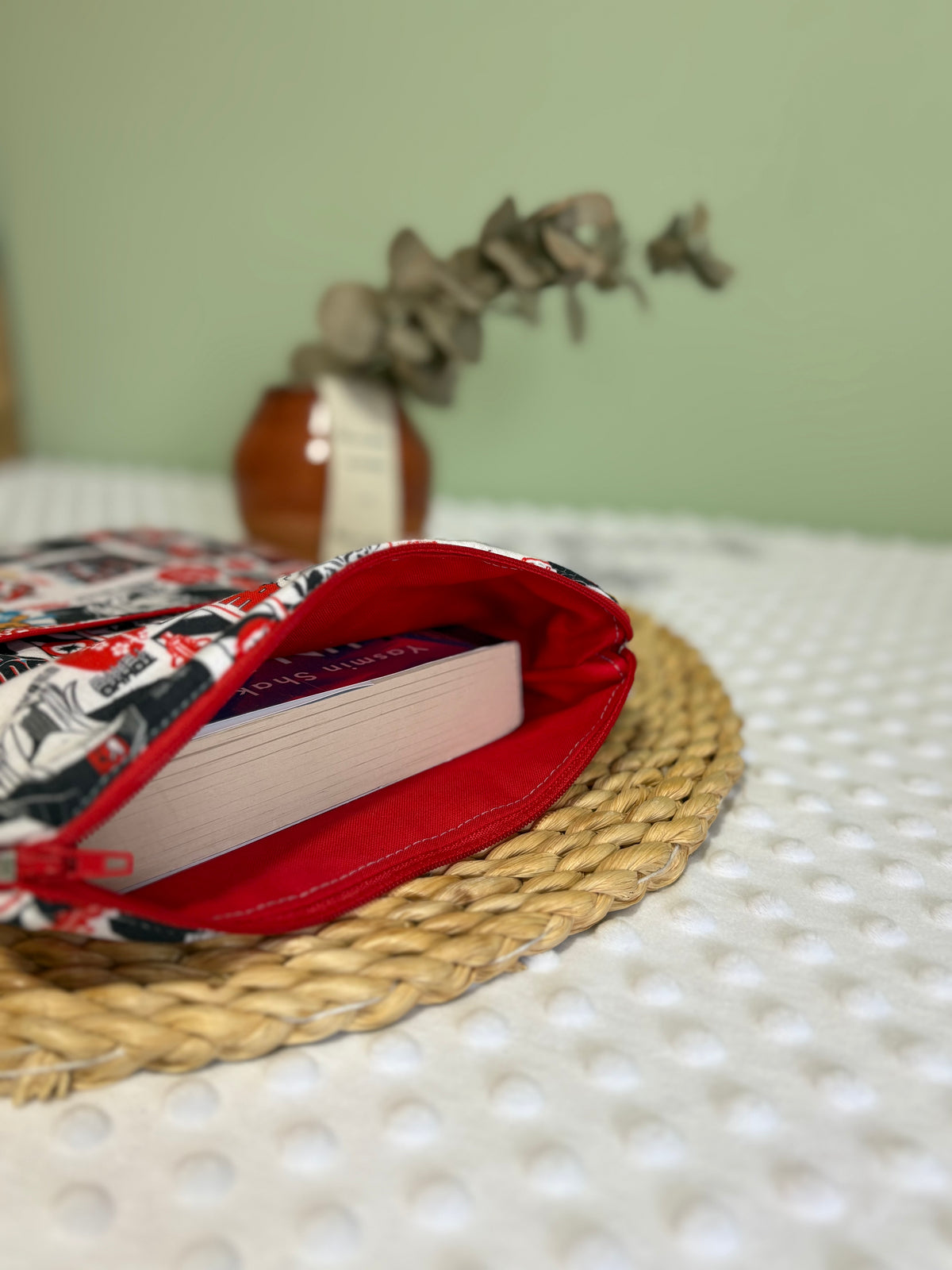 Funda de libro japones con cremallera | Hecho a mano en Barcelona