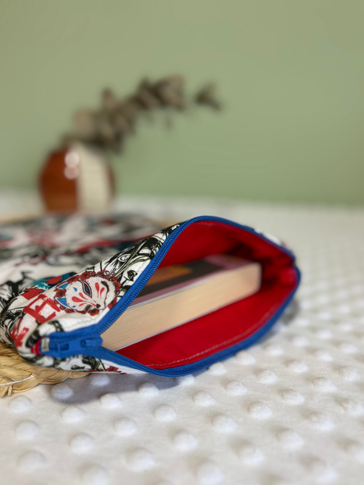 Funda de libro japones con cremallera | Hecho a mano en Barcelona