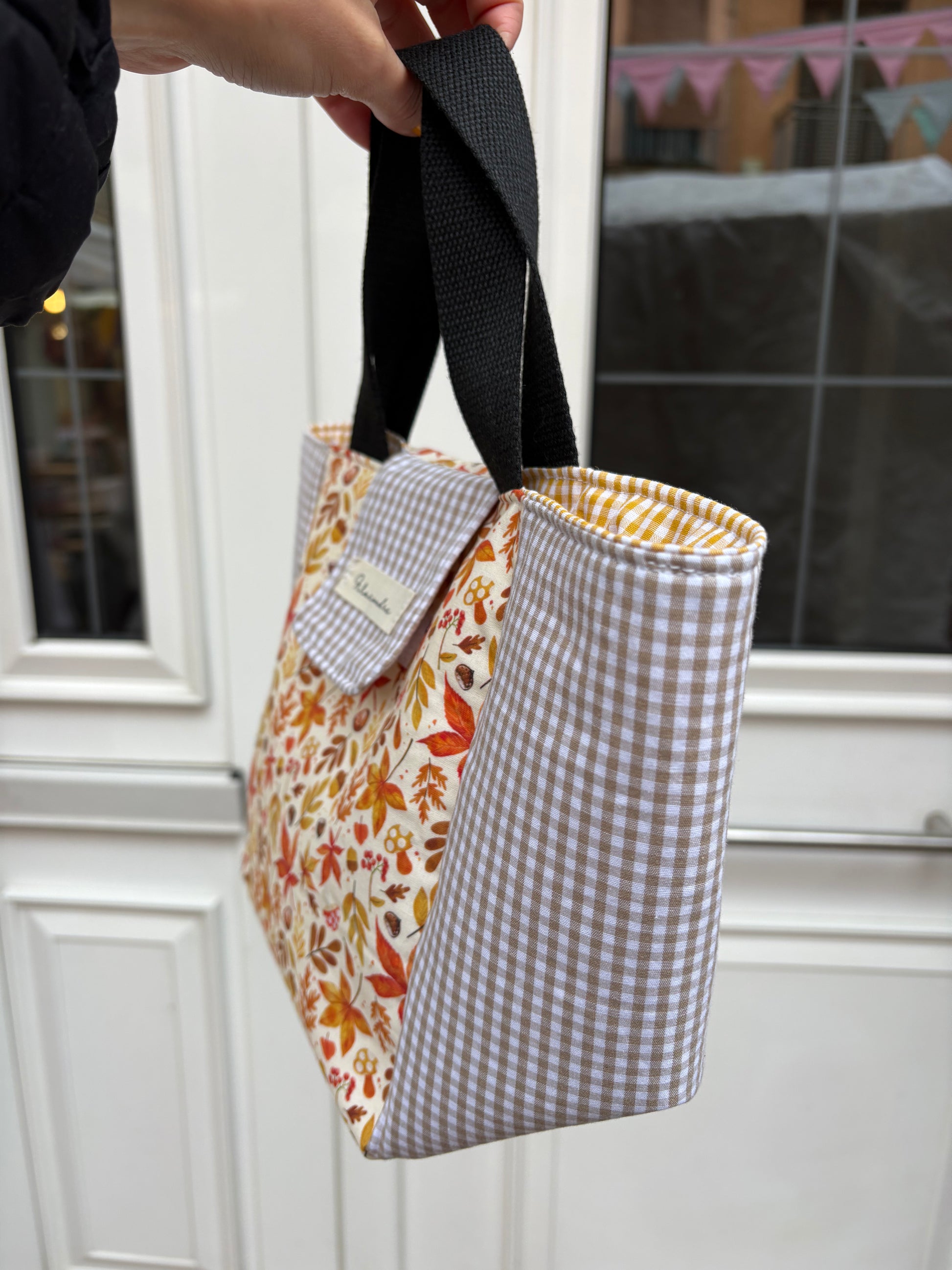 Lunch bag hojas de otoño lateral